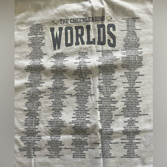 2018 cheerleading worlds tee shirt - Picture 3 of 4